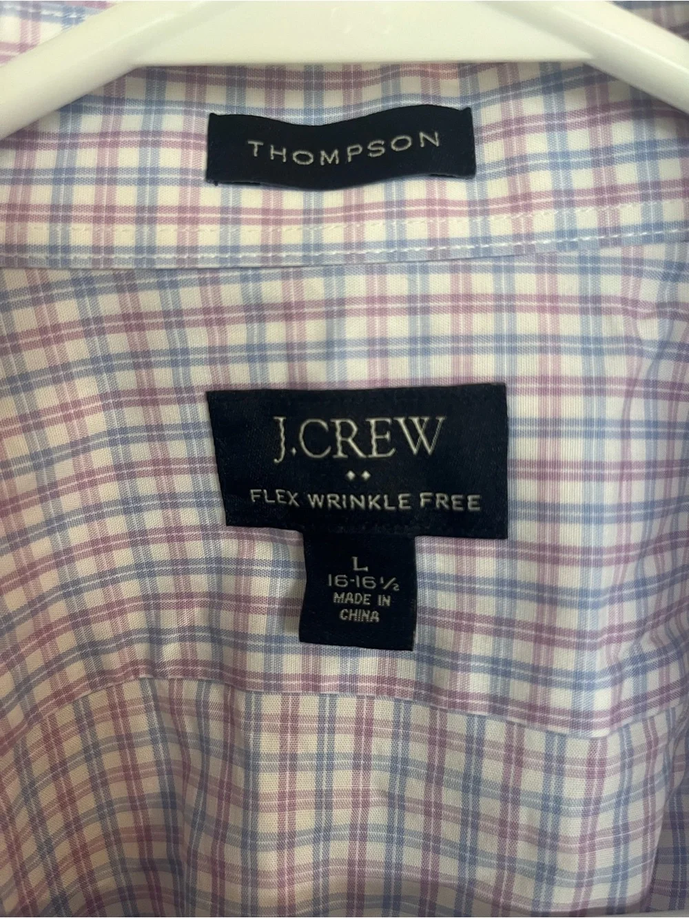 J. Crew Men’s Light Purple Gingham Button-Down Shirt